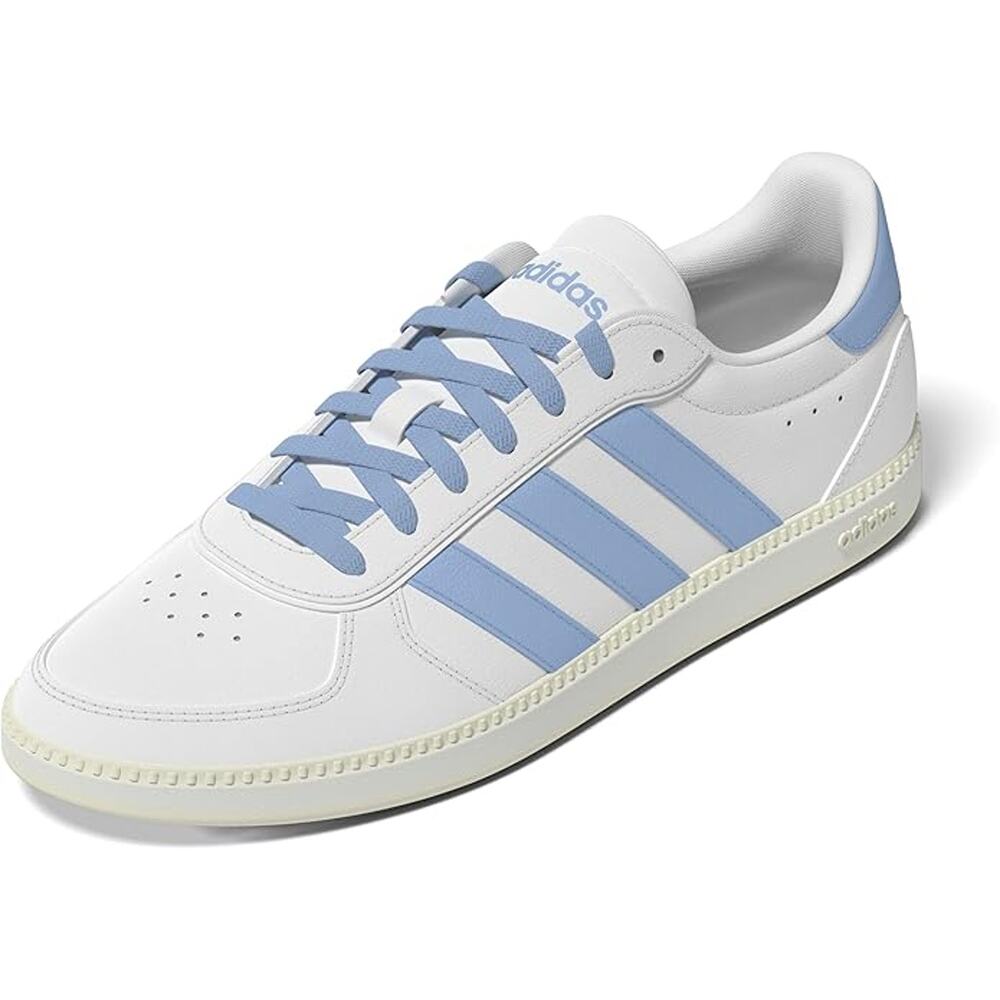 NWT adidas Women's Breaknet Sleek Sneaker, White/Blue/Off White-SZ 10